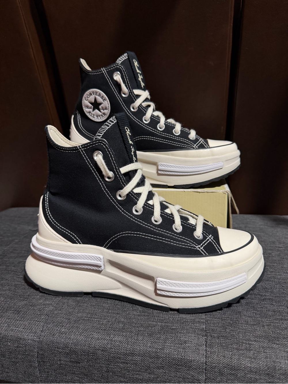 Converse Run Star Legacy CX Chuck Taylor Black Platform Sneakers Women’s 7.5 - Picture 11 of 13